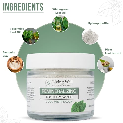 Tooth Remineralization Bundle, Hydroxyapatite Tooth Powder & Mouthwash