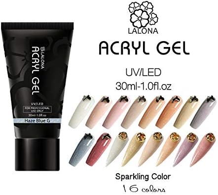 LALONA Acrylic Gel (Sparkling Color) (30ml) Sculpture Gel Nail Polygel Polymer Gel (040 Nude S) -  Australia