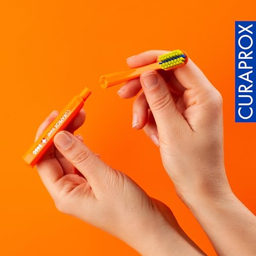 Curaprox Ortho Travel Set, Orange, Set with CS 5460 Ortho, Toothpaste, IDB