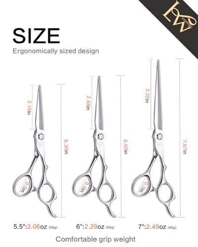 Professional Hair Scissors 6" Sharp Blades, Hair Cutting Shears Hair Cutting Scissors 6 inch