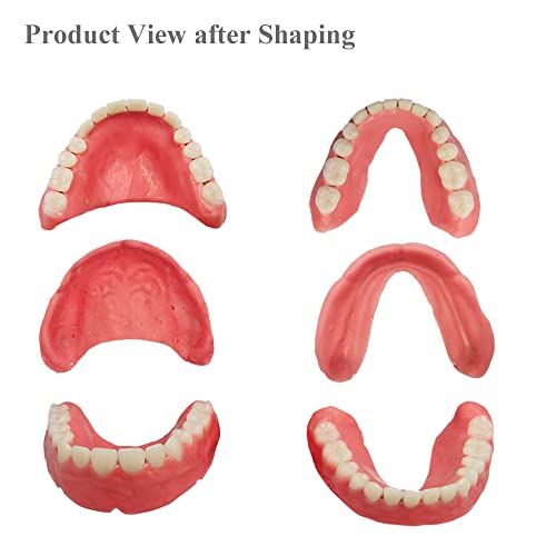 Healthyare Denture Do it Yourself Full Set of Top and Bottom Fake Teeth for Improve Smile