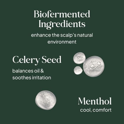 Healthy Scalp Treatment for Dry Flaky Scalp, Lightweight Leave-In Scalp Treatment with Rosemary & Peppermint, 3.4 oz