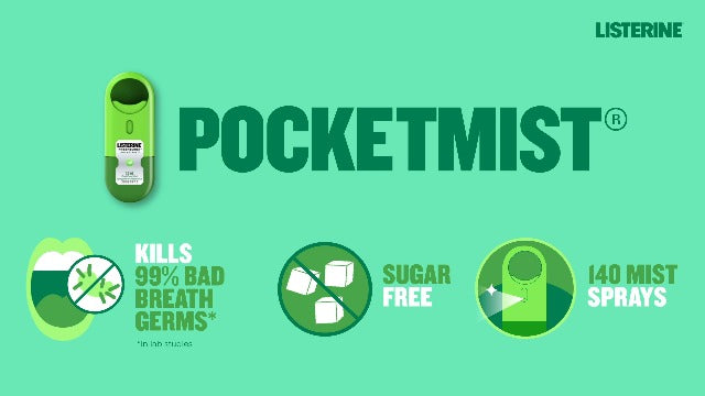 Listerine PocketPaks Breath Strips, Cool Mint, 24 Strip Pack (12 Packs) 24 Count (Pack of 12)