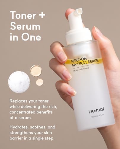 De:maf Here-Oh My First Hydrating Serum, Hyaluronic Acid, 5.24 fl oz Original 5.24 Fl Oz (Pack of 1)