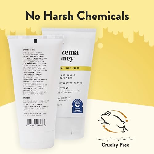 ECZEMA HONEY Oatmeal Hand Cream, for Dry, Itchy, Sensitive Skin (2 Oz) 2 Ounce (Pack of 1)