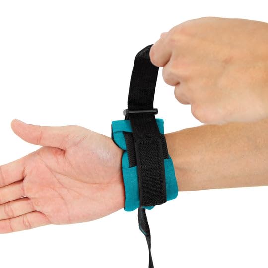 Gooby Ripstop Z Wrist Band Surfer Leash - Turquoise, 6 FT - Comfortable Hands Free Leash with Elastic Band for Small, Medium and Large Dogs - BeesActive Australia