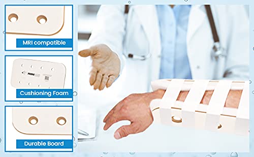 Primacare IS-5434 34" Padded Cardboard Splint Wrist Brace or Leg Support for Adults and Kids, Emergency First Aid Kit with Punch Holes, Radiolucent and MRI Compatible Cushioning Foam 34 Inches
