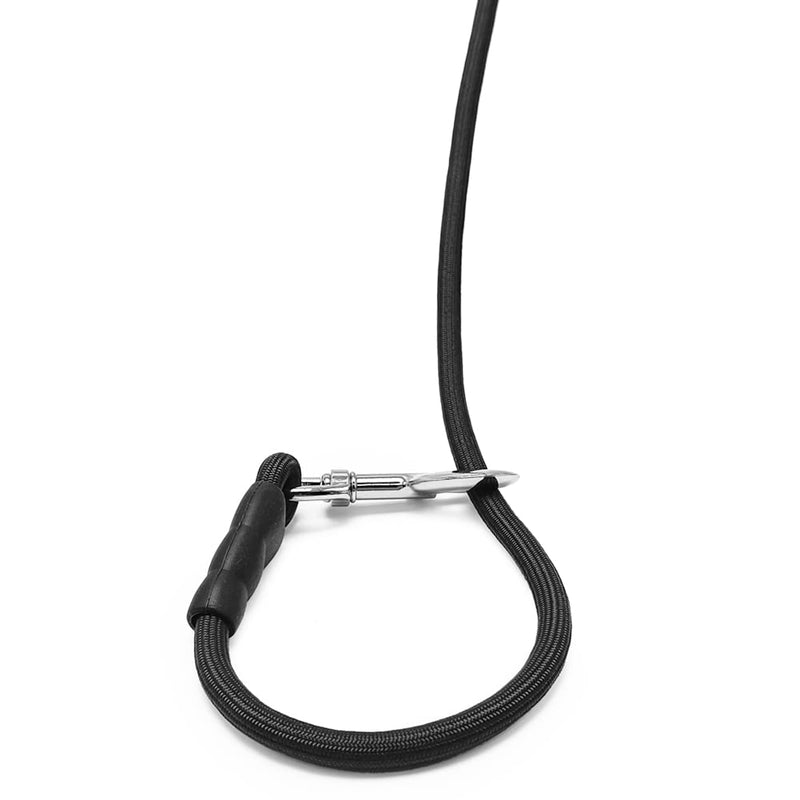 Tie Out Rope Dog Leash, 8-10-13-15-20-25-30-35-40-45-50FT Heavy Duty Nylon Check Cord for Medium Large Dogs Indoor/Outdoor Playing Camping Backyard (Black, 3/8" x 20ft) black - BeesActive Australia