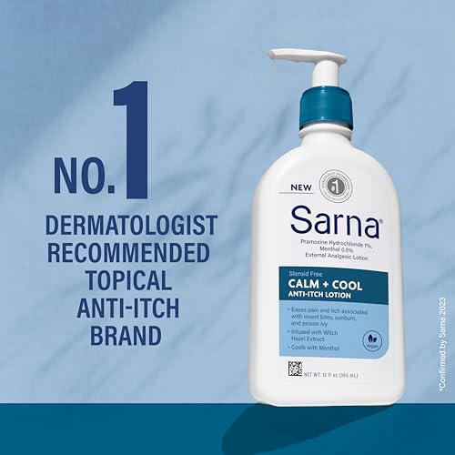 Sarna Calm and Cool Steroid-Free Anti-Itch Lotion- 12 oz Calm + Cool 12 oz