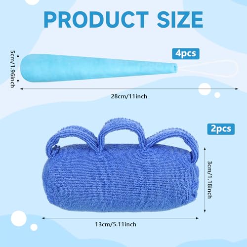 6 Pcs Palm Protector for Hand Contracture Carrot Shape Cushion Fluff Finger Contracture Cushion with Elastic Band & Finger Sepereter Prevent Hand Contracture for Parkinson Dementia Arthritis