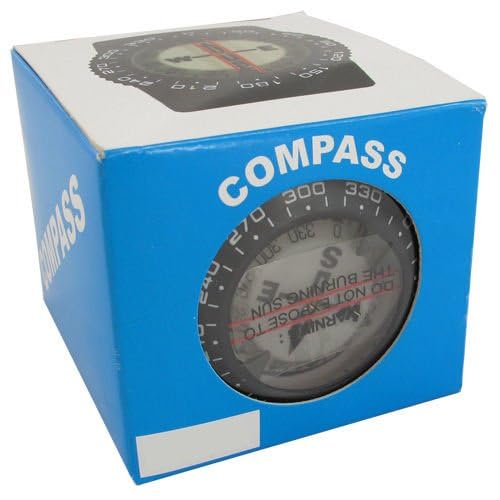 Scuba Choice Diving Compass (Wrist/Bungee Mount) – Easy-to-Read Underwater Navigation Tool for Scuba Diving, Durable Design with Rotating Bezel, Reliable Directional Aid for Deep Dive Adventures Black Aluminum Frame - Wrist Compass