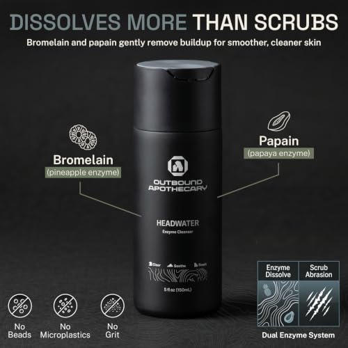 Enzyme Powered Face Cleanser for Men - Deep Pore Cleansing - 5oz