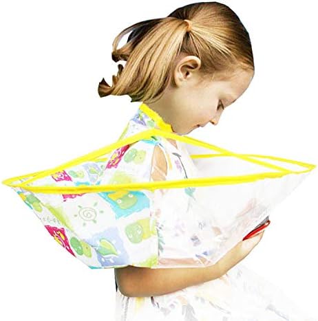 Childrens Hair Shifting Cape Hair Apron, Baby Transparent Hairdressing Cloak Home Hair Cutting Cape Hairdressing Tool Waterproof - BeesActive Australia