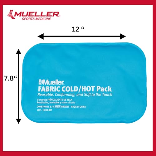 MUELLER Sports Medicine Reusable Fabric Cold & Hot Pack, Ice Pack for Injuries and Pain Relief, Blue