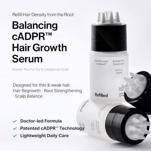 Refilled cADPR Booster Plus Hair Growth Serum for Moisturizing Scalp Care Moisture