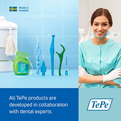 TePe Original Interdental Brush, Size 4, Yellow, for Cleaning Teeth Gaps 0.70mm