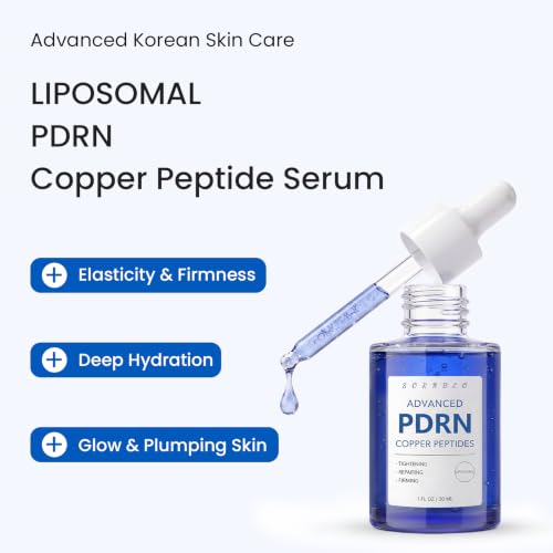 PDRN Copper Peptides Serum for Face with Liposomal 4% PDRN & 2% GHK-Cu 1 Fl Oz (Pack of 1)