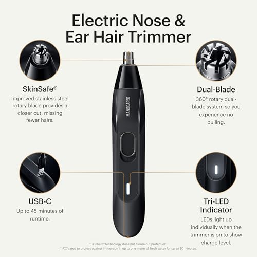 MANSCAPED® The Weed Whacker® 2.0 Electric Nose & Ear Hair Trimmer The Weed Whacker 2.0