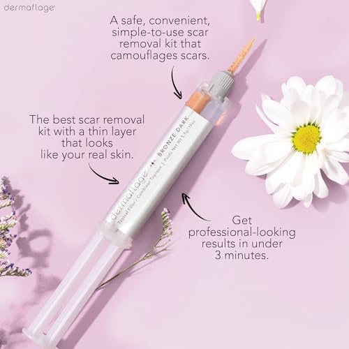 Dermaflage Scar Filler, Refill Applicator Bronze Dark