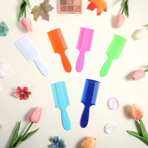 6 Pcs Head Lice Comb Plastic Fine Tooth Flea Lice Combs for Fine Hair Double Sided Nit Combs for Dandruff Removal for Adults Treatment Cats Dogs Puppy