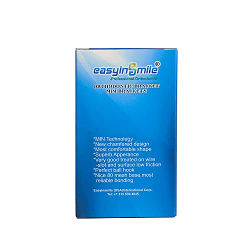 SNAWOP Dental Orthodontic Brackets Mini Metal Tooth Braces Roth/MBT (5 Packs Roth 022 3-4-5 with Hooks) 5 Packs Roth 022 3-4-5 with Hooks