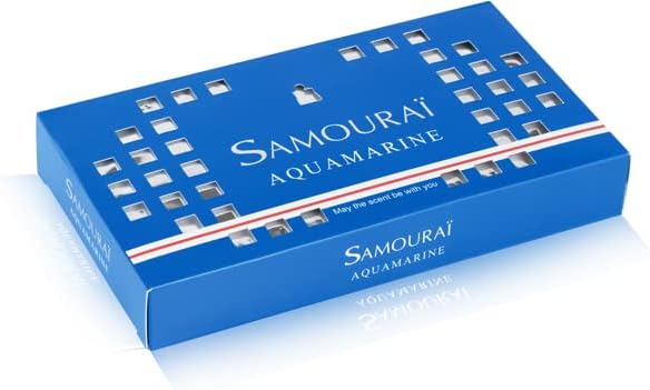 Samurai Aquamarine Fragrance Box Aquamarine Scent 170 Grams (x1) - BeesActive Australia