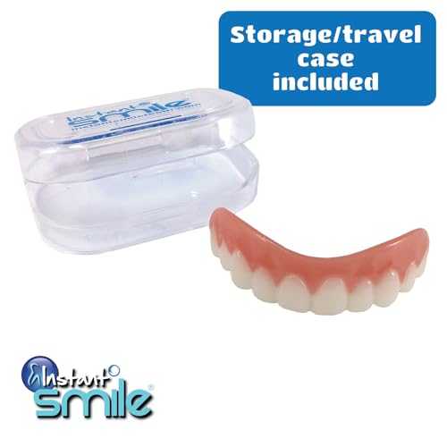 Instant Smile Comfort Fit Flex Bright White Shade - Slightly Imperfect - with 2 Extra Fitting Bead Bags. One Size fits Most People.