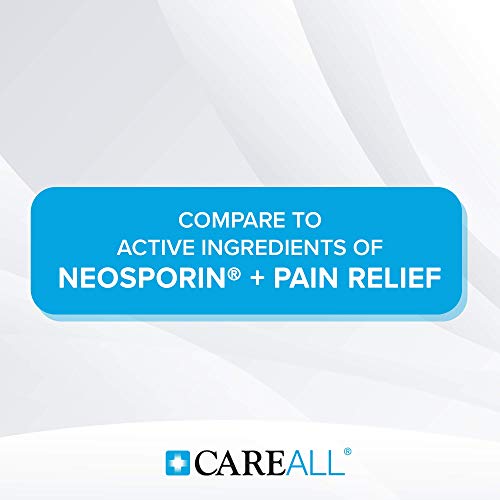 CareAll Triple Antibiotic Ointment + Pain Relief 1.0 oz, Dual Action First Aid for Minor Scrapes, Cuts, and Burns to Help Prevent Infection While Providing Maximum Strength Pain Relief. (Pack of 1)