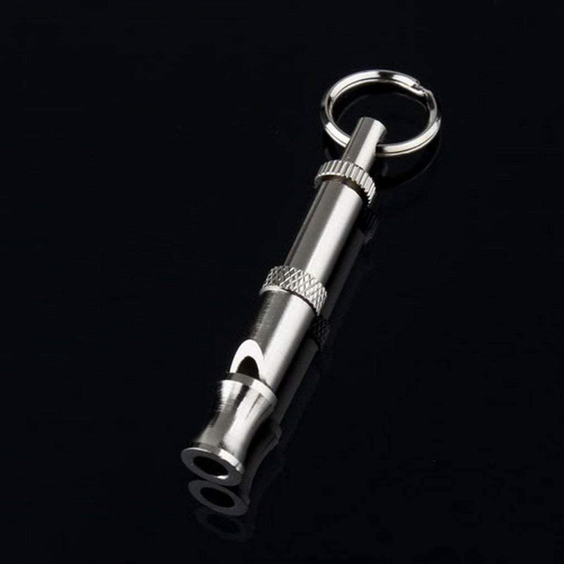 JJLFresheners Silver Pets Whistle Adjustable Pet Training Sound Control Stainless Steel Puppy Bark Whistles with Suspendable Key Chain Dogs - BeesActive Australia