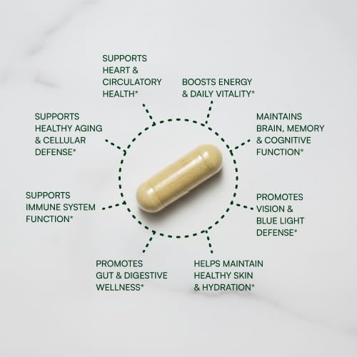 Purity Products Perfect Multi Super Greens Dietary Supplement Health Nutrition, 120 count | Phytonutrients with 3600+ ORAC Antioxidant Power, 2000 IU of Vitamin D, Folic Acid, Health Nutrition, 120 count