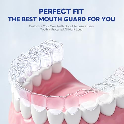 Anti Grinding Guard, Mouth Guard for Grinding Teeth at Night, Mouth Guard for Sleeping, Perfect fit Night Guards for Teeth Grinding, Reusable Mouthguard for Adults 1.8*2.2in+1.8*2.4in
