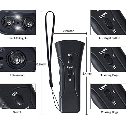 Ultrasonic Anti Bark Control Stop Barking Away Pet Dog Training Repeller Device for Indoor & Outdoor
