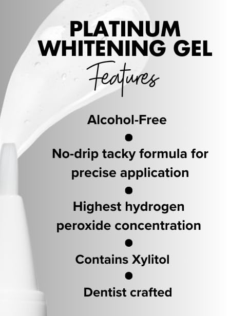 intelliWHITE Platinum Teeth Whitening Pen Kit with Mouth Guard, 14% Hydrogen Peroxide Whitening Treatment, Removes Stains, Safe for Veneers Crowns & Caps, Dentist Formulated, Made in USA