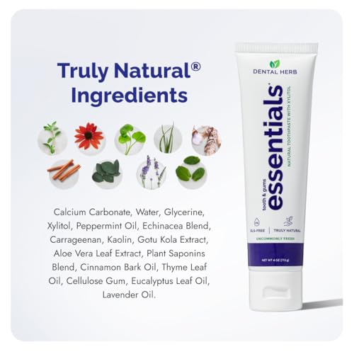 Dental Herb Company Essentials Fluoride-Free Toothpaste, 3 Pack, 4 oz