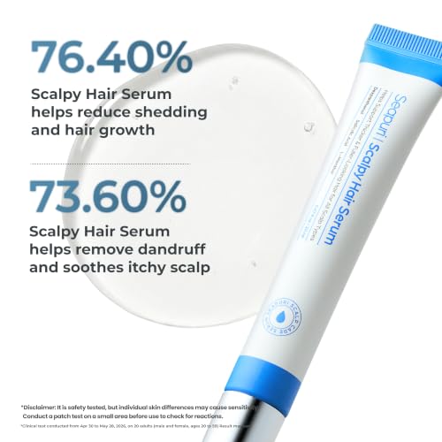 Seapuri Scalpy Hair Growth Serum for Thinning Hair | Korean Scalp Treatment with Salicylic Acid, Menthol, Dexpanthenol | Supports Hair Density & Thickening | Fuller Looking Hair & Scalp Health