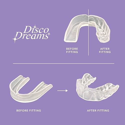 Disco Dreams 2 Pack Customizable Night Guard - Protection from Teeth Grinding, At Home Fitting Experience for Nighttime Teeth Grinding & Clenching (Adult, Clear)
