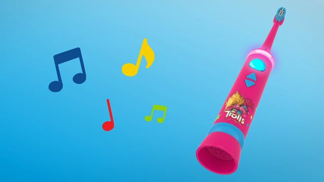 FIREFLY Play Action Trolls Smart Sonic Toothbrush Kit, Lights & Music 1 Count (Pack of 1)