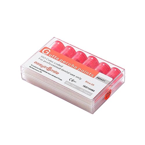 Dental Gutta Percha Points .02/ .04/.06 Taper Assorted for Endo Endodontics Root Canal (.02 Taper, #25)