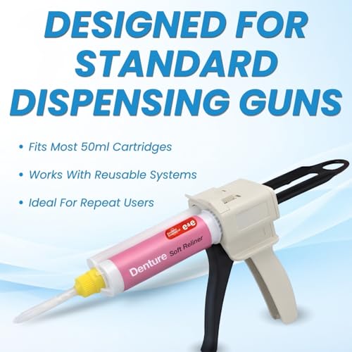 E&E Soft Reline Refill – 50ml Cartridge | Long-Lasting Silicone Cushion | Easy DIY Application | Comfortable Fit for Daily Wear