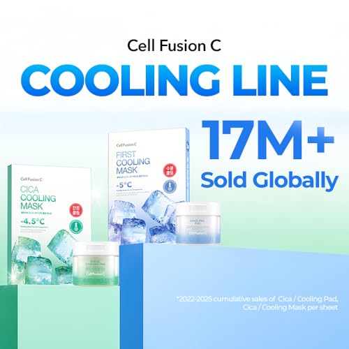 Cell Fusion C Post Alpha Cooling Pad – Hydrating & Cooling Korean Toner Pads | Panthenol & Glacier Water | Hydrating, Depuffing, Pore Care | 70 Pads / 6.08 fl.oz.