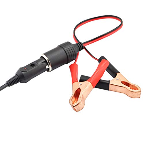 3M/10ft OBD II Vehicle ECU Emergency Power Supply Cable Memory Saver with Alligator Clip-On 12V Car Battery Cigarette Lighter Power Socket Extension Cable