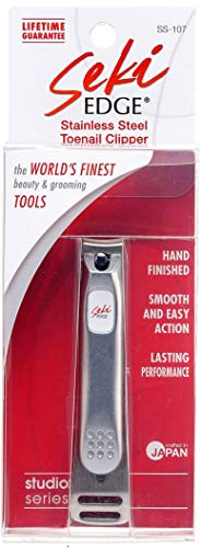 Seki EDGE Stainless Steel Toenail Clippers, SS-107, 1 Count