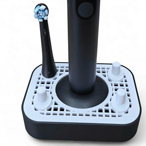 3DMAKE4YOU Toothbrush Stand, Compatible with Oral-B iO 7/8/9, 4 Slots
