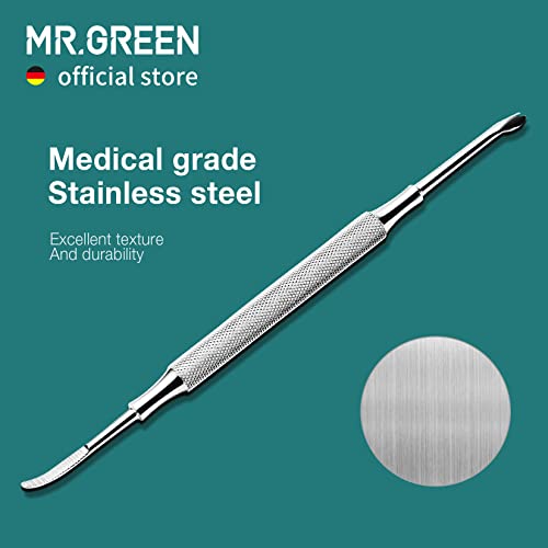 MR.GREEN Multi-Function Nail Care Tools Cuticle Pusher Nail Dirt Cleaner Double Headed Design Pry Up Nails Cuticle Trimmer (Mr-2158) Mr-2158