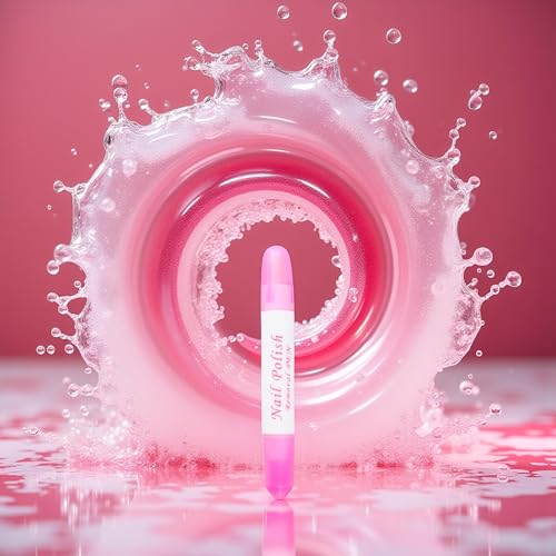 1Pc Nail Erase Pen Removable Head Nails Polish Cleaning Plastic Manicure Corrector Pens for Manicure Fingernail Home Salon Use Nails Polish,Foot, Hand and Nails Care Nail Art Pens (Pink 6g)