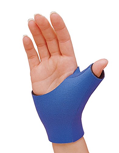 Rolyan Neoprene Pull On Thumb Support, Wrist Compression Sleeve, Thumb Support, Thumb Brace Maximum Hand Function, Brace Support for Thumb Sprains and Strains from Sports Injuries, Left, Small Pull On, Left Thumb