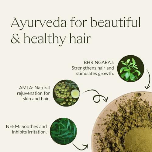 khadi MEDIUM BROWN Natural Hair Color - Hair dye for lively, warm cinnamon brown to strong, deep medium brown - 100% plant-based - 3.5 oz 3.5 Ounce (Pack of 1)