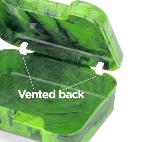 Practicon Easy Open Retainer Cases, Assorted Black Swirl Colors, Bulk Pack of 24