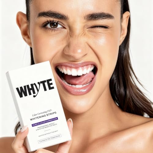 Whyte Purple Whitening Strips for Sensitive Teeth