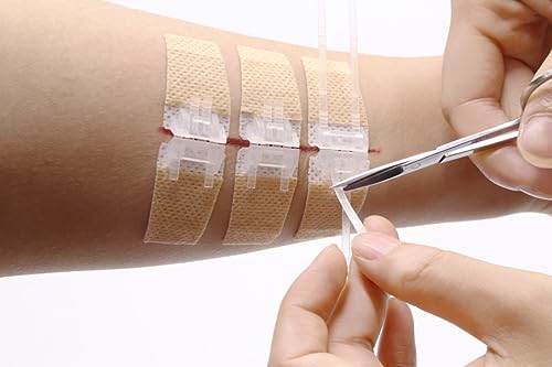 Laceration Wound Closure Device, Emergency Laceration Closure Strips to Repair - Pack of 10 Units